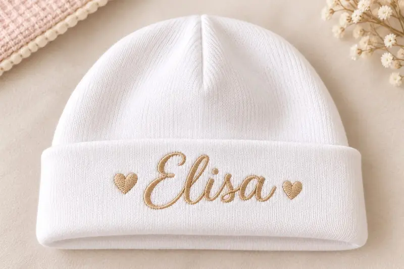 Touca Bebê recém-nascido Personalizada